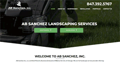 Desktop Screenshot of absanchezlandscapes.com